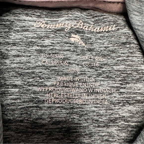 Tommy Bahama Long Sleeved Shirt Grey Hooded Size 6 - Picture 6 of 15